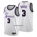 Maillot Los Angeles Lakers Anthony Davis NO 3 Ville 2022-23 Blanc