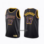 Maillot Los Angeles Lakers Dennis Schroder No 17 Earned 2020-21 Noir