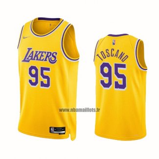 Maillot Los Angeles Lakers Juan Toscano-Anderson NO 95 75th Anniversary Icon 2021-22 Jaune