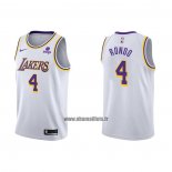 Maillot Los Angeles Lakers Rajon Rondo NO 4 Association 2021-22 Blanc