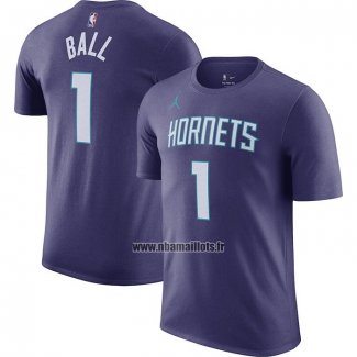 Maillot Manche Courte Charlotte Hornets Lamelo Ball Statement 2022-23 Volet