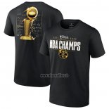 Maillot Manche Courte Denver Nuggets 2023 NBA Finals Champions Triple Threat Roster Signature Noir