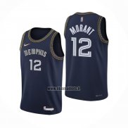 Maillot Memphis Grizzlies Lamelo Ball NO 12 Ville 2021-22 Bleu