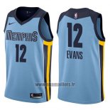 Maillot Memphis Grizzlies Tyreke Evans No 12 Statement 2017-18 Bleu
