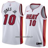 Maillot Miami Heat Derrick Jones Jr. No 10 Association 2018 Blanc