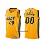 Maillot Miami Heat Personnalise Earned 2020-21 Or