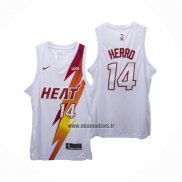 Maillot Miami Heat Tyler Herro No 14 Fashion Royalty Blanc