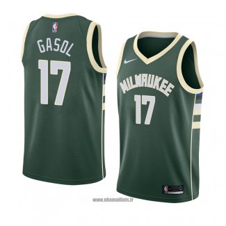 Maillot Milwaukee Bucks Pau Gasol No 17 Icon 2018 Vert