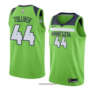 Maillot Minnesota Timberwolves Anthony Tolliver No 44 Statement 2017-18 Vert