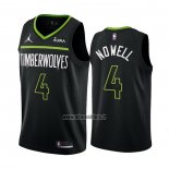 Maillot Minnesota Timberwolves Jaylen Nowell NO 4 Statement 2022-23 Noir