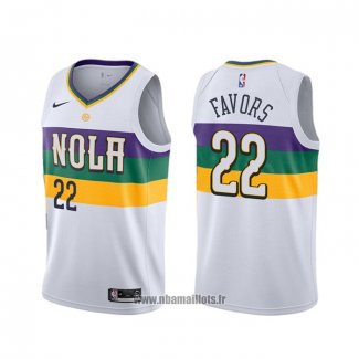 Maillot New Orleans Pelicans Derrick Favors NO 22 Ville 2019-20 Blanc