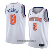 Maillot New York Knicks Mario Hezonja No 8 Statement 2018 Blanc