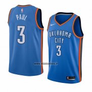 Maillot Oklahoma City Thunder Chris Paul NO 3 Icon Bleu