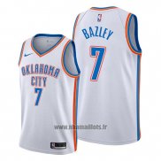 Maillot Oklahoma City Thunder Darius Bazley No 7 Association Blanc