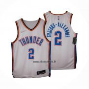 Maillot Oklahoma City Thunder Shai Gilgeous-Alexander NO 2 Association Authentique Blanc