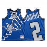 Maillot Orlando Magic Al-farouq Aminu NO 2 Mitchell & Ness Big Face Bleu