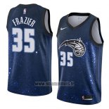 Maillot Orlando Magic Melvin Frazier No 35 Ville 2018 Bleu