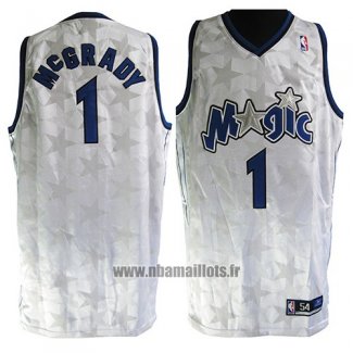 Maillot Orlando Magic Tracy Mcgrady No 1 Retro Blanc2