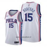 Maillot Philadelphia 76ers Al Horford No 15 Association Blanc