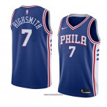 Maillot Philadelphia 76ers Haywood Highsmith No 7 Icon 2018 Bleu