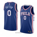 Maillot Philadelphia 76ers Justin Patton No 0 Icon 2018 Bleu