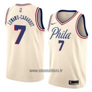 Maillot Philadelphia 76ers Timothe Luwawu-cabarrot No 7 Ville 2018 Crema