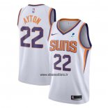 Maillot Phoenix Suns Deandre Ayton NO 22 Association 2021 Blanc