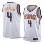 Maillot Phoenix Suns Tyson Chandler No 4 Association 2018 Blanc