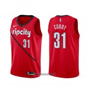 Maillot Portland Trail Blazers Seth Curry NO 31 Earned Rouge
