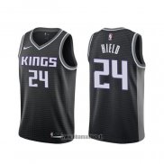 Maillot Sacramento Kings Buddy Hield NO 24 Statement Noir