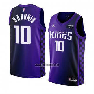 Maillot Sacramento Kings Domantas Sabonis NO 10 Statement 2023-24 Volet