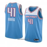 Maillot Sacramento Kings Kosta Koufos No 41 Ville 2018-19 Bleu