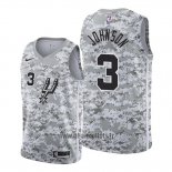 Maillot San Antonio Spurs Keldon Johnson No 3 Earned 2019-20 Camuflaje