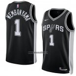 Maillot San Antonio Spurs Victor Wembanyama NO 1 Icon 2022-23 Noir