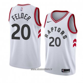 Maillot Tornto Raptors Kay Felder No 20 Association 2018 Blanc