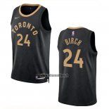 Maillot Tornto Raptors Khem Birch NO 24 Ville 2022-23 Noir