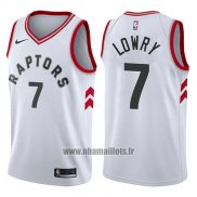 Maillot Tornto Raptors Kyle Lowry No 7 2017-18 Blanc