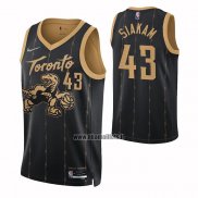 Maillot Tornto Raptors Pascal Siakam NO 43 Ville 2021-22 Noir