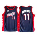Maillot USA 1996 Karl Malone No 11 Noir
