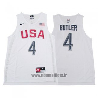 Maillot USA 2016 Jimmy Butler No 4 Blanc