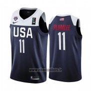 Maillot USA Mason Plumlee No 11 2019 FIBA Basketball World Cup Bleu