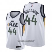 Maillot Utah Jazz Bojan Bogdanovic No 44 Association Blanc