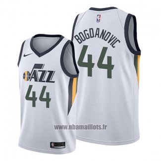 Maillot Utah Jazz Bojan Bogdanovic No 44 Association Blanc