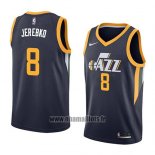 Maillot Utah Jazz Jonas Jerebko No 8 Icon 2018 Bleu