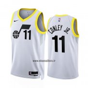 Maillot Utah Jazz Mike Conley JR. NO 11 Association 2022-23 Blanc