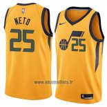 Maillot Utah Jazz Raul Neto No 25 Statement 2018 Jaune