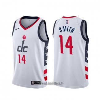 Maillot Washington Wizards Ish Smith NO 14 Ville Blanc