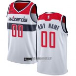 Maillot Washington Wizards Personnalise 2017-18 Blanc