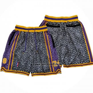 Short Los Angeles Lakers Kobe Bryant Noir Volet