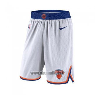 Short New York Knicks 2017-18 Blanc